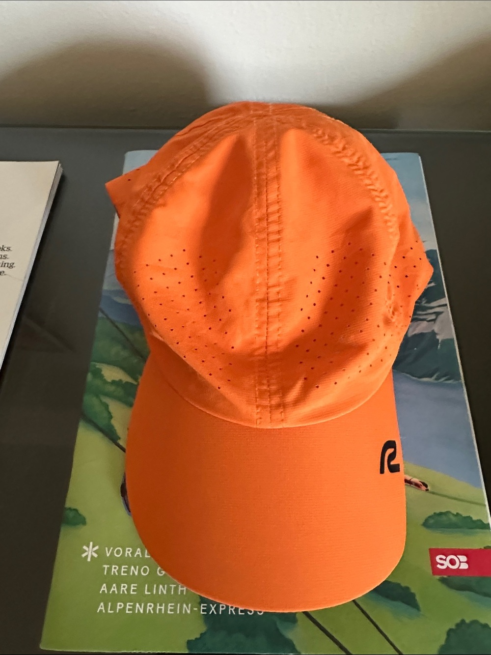 Orange Performance Running Hat